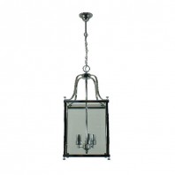 Lighting Inspiration-Michigan Medium Chain 3/LT Pendant - Bronze / Chrome